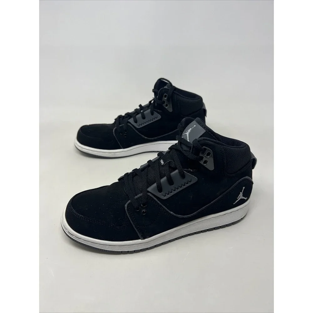 Nike Air Jordan 1 Flight 2 BG 631784-003 Sz 7Y Black White Sneakers